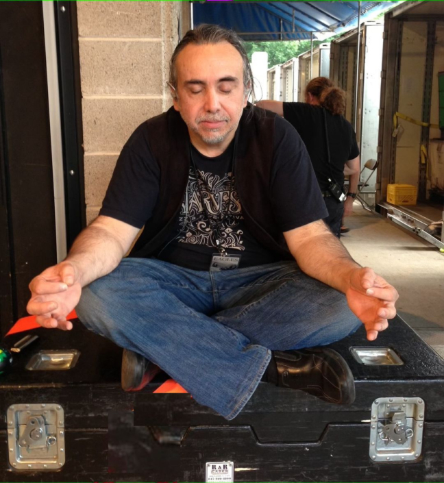 Brian meditating