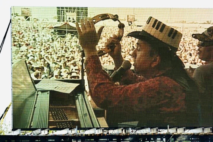 Brian on screen Jazzfest